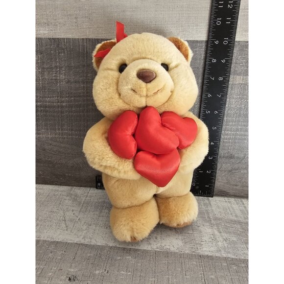 Rare Canterberry 10" Plush Teddy Bear with Red Hearts Valentines Day Love Amor - Picture 9 of 9